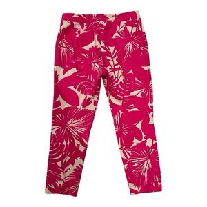 Trina Turk 'Moss 2' Mod Floral-Print Cropped Pants, Multicolor Mid Rise